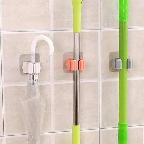 Pack of 6 - Broom Holder Clips