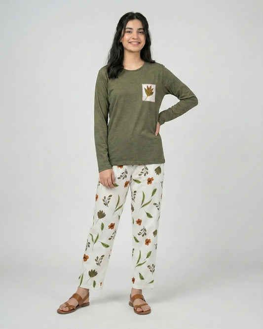 Serene Blossom Pajama Set
