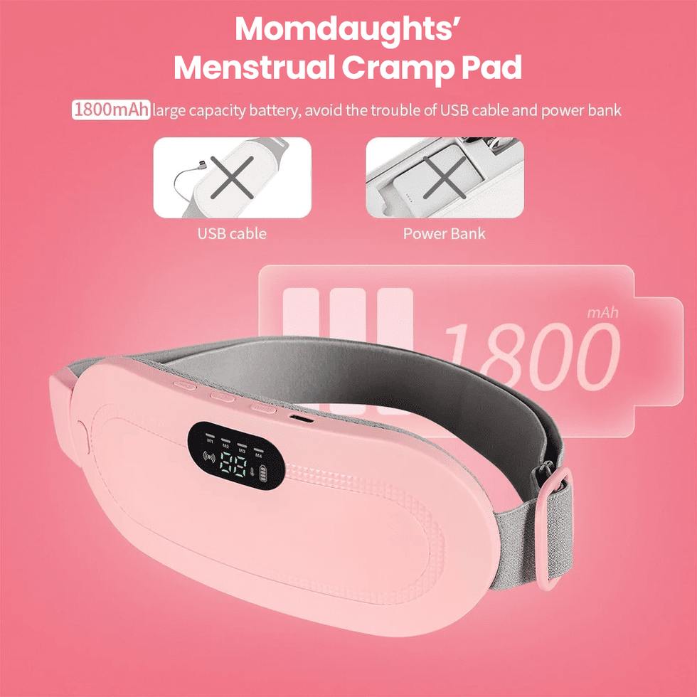 Rechargeable Heating Belt – Fast Heat & Massage for Back or Belly