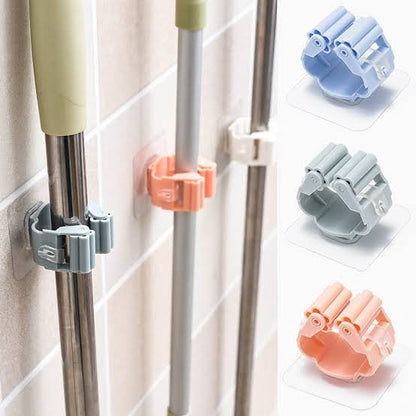 Pack of 6 - Broom Holder Clips