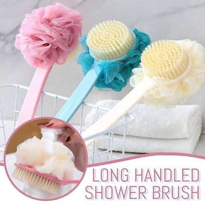 Long Handle Bath sponge and brush