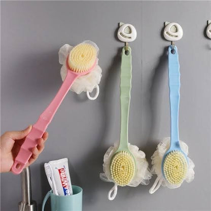 Long Handle Bath sponge and brush