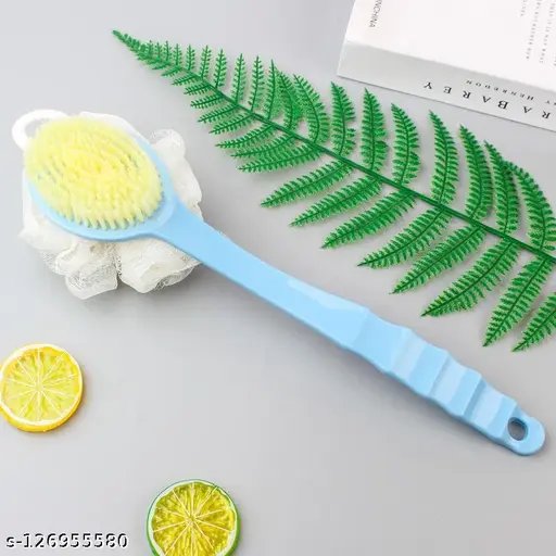 Long Handle Bath sponge and brush