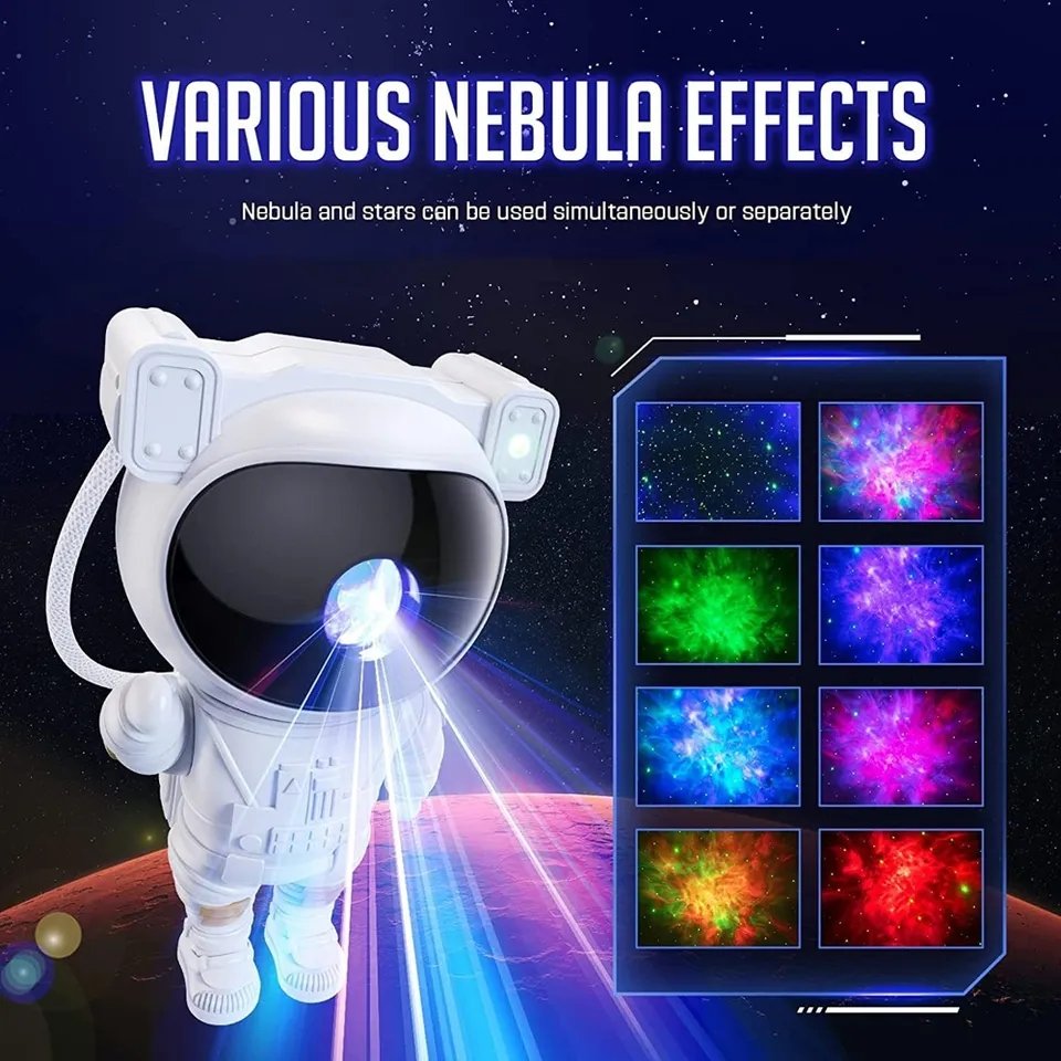 Astronaut Star Projector & Night Sky Lamp