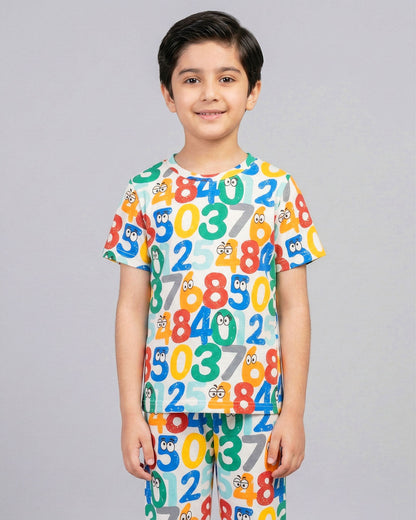 Numbers Snug Kids Pajama Set