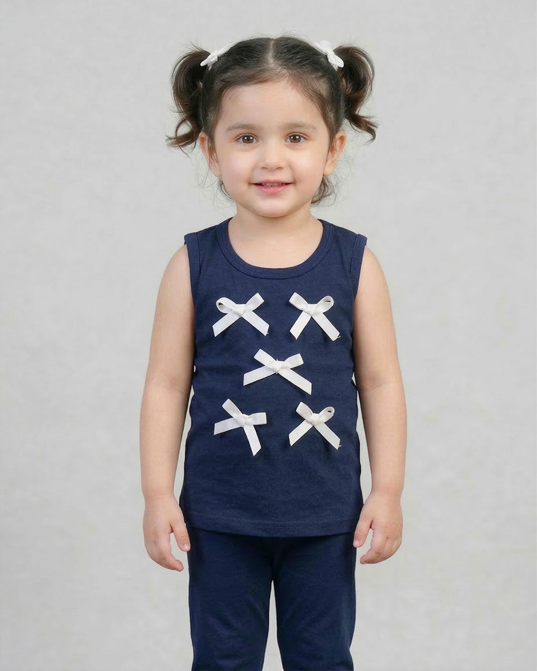 Navy Midnight Bow Set