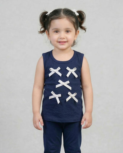 Navy Midnight Bow Set