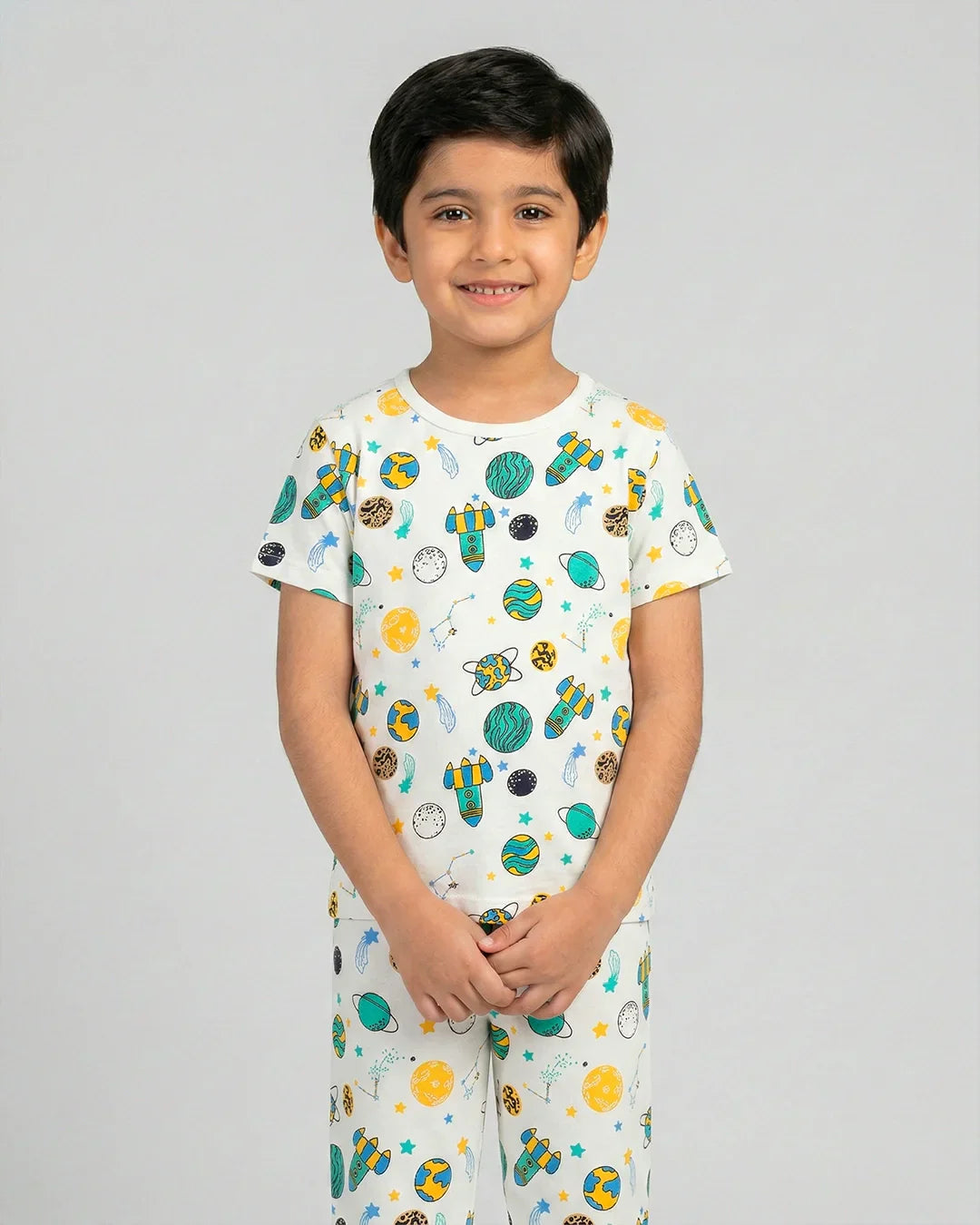 Galaxy Print Kids Pajama Set