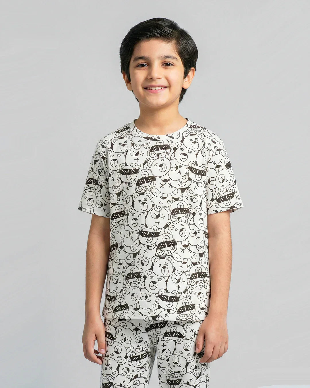 Cartoon Graphic Kids Pajama Set