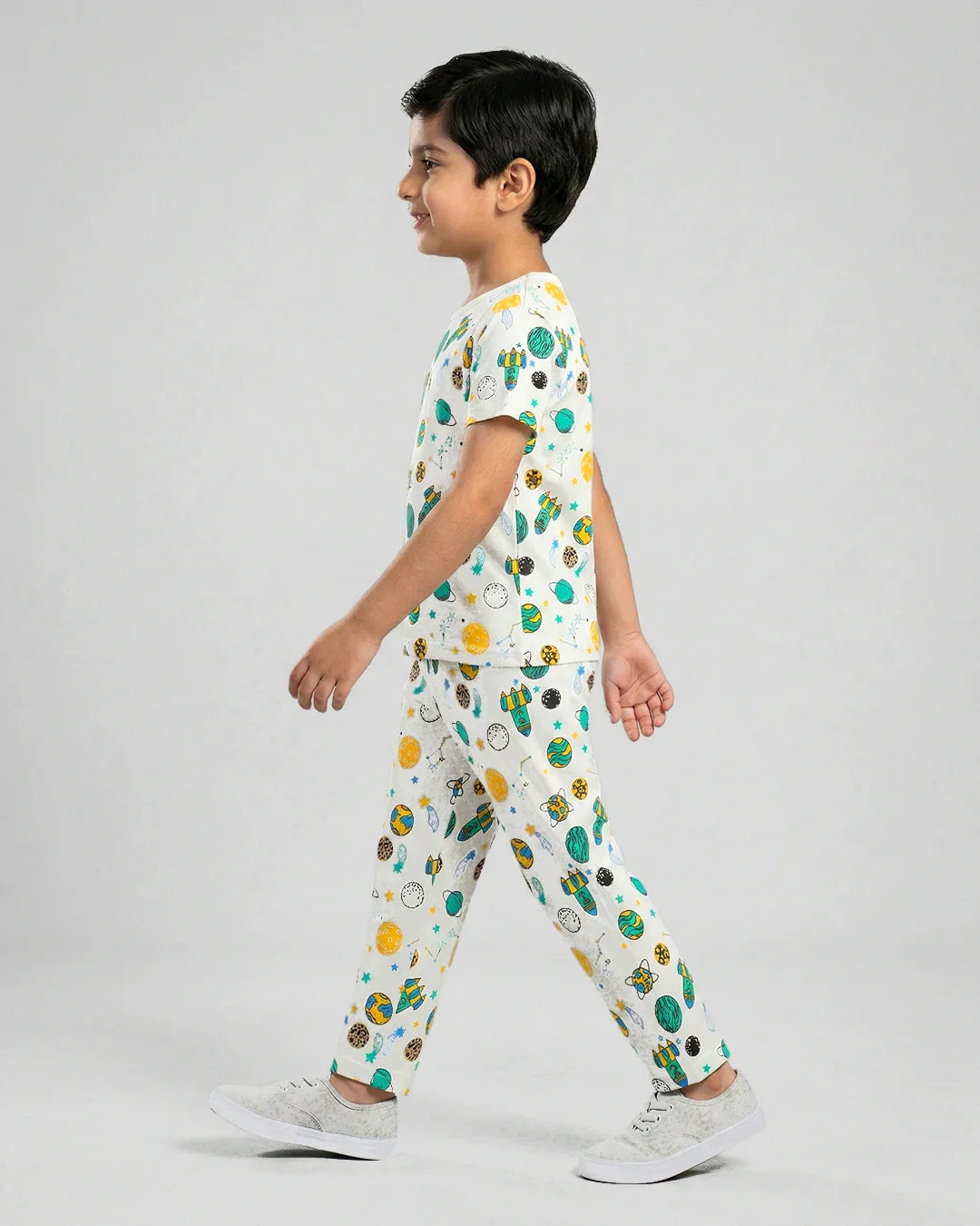 Galaxy Print Kids Pajama Set