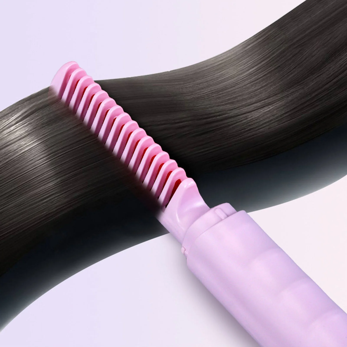 2-in-1 Rechargeable Hair Straightener Brush