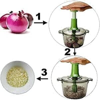 Manual 3-Blade Food Chopper