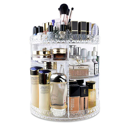 360° Rotating Makeup Organizer