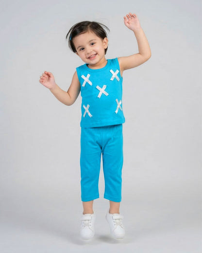Sky Blue Bow Set
