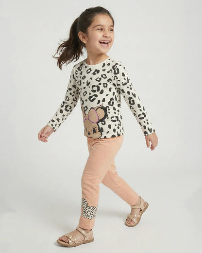 Girls Leopard Print Character Pajama Set