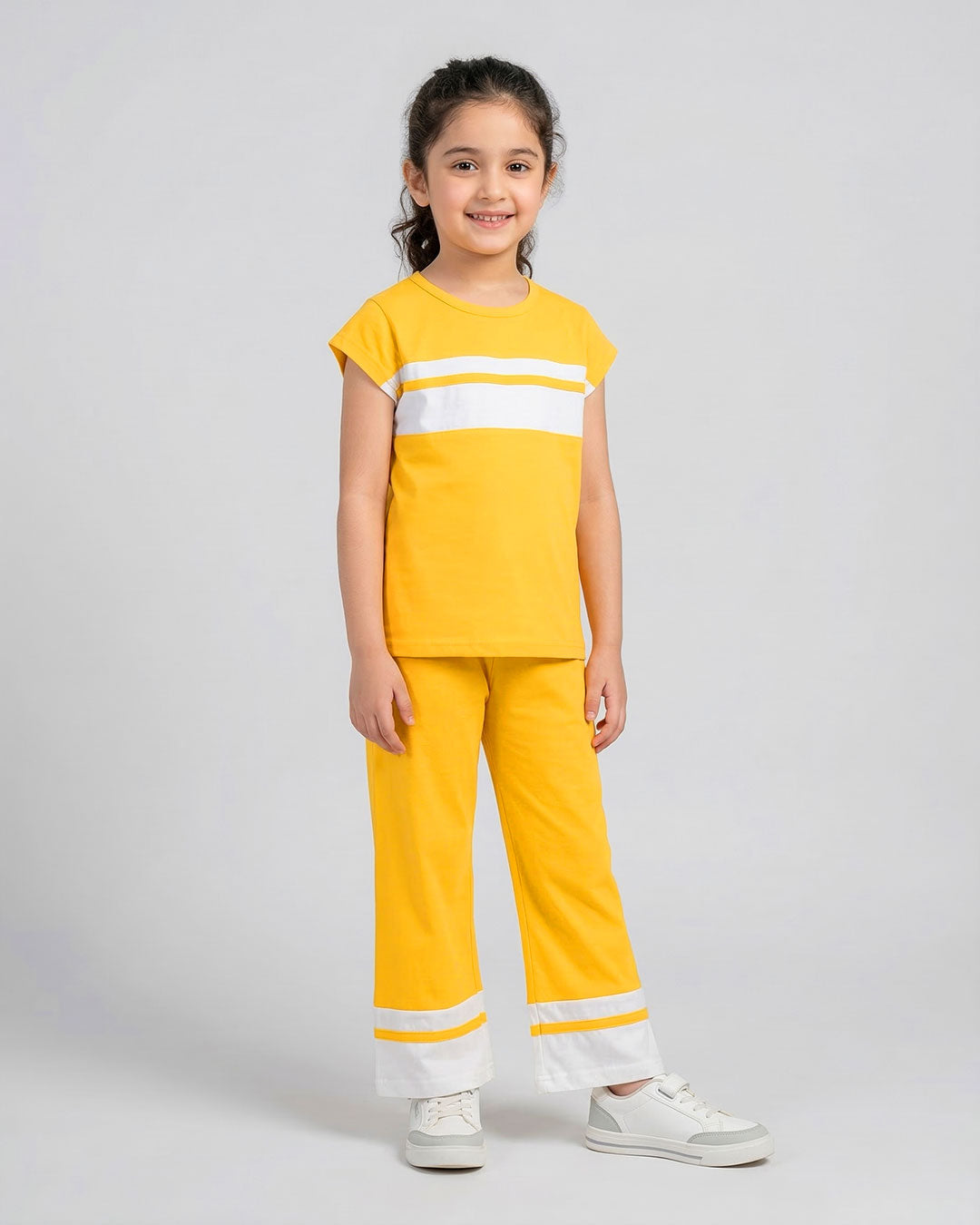 Girls Luxe Pajama Set – Yellow