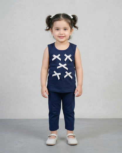 Navy Midnight Bow Set