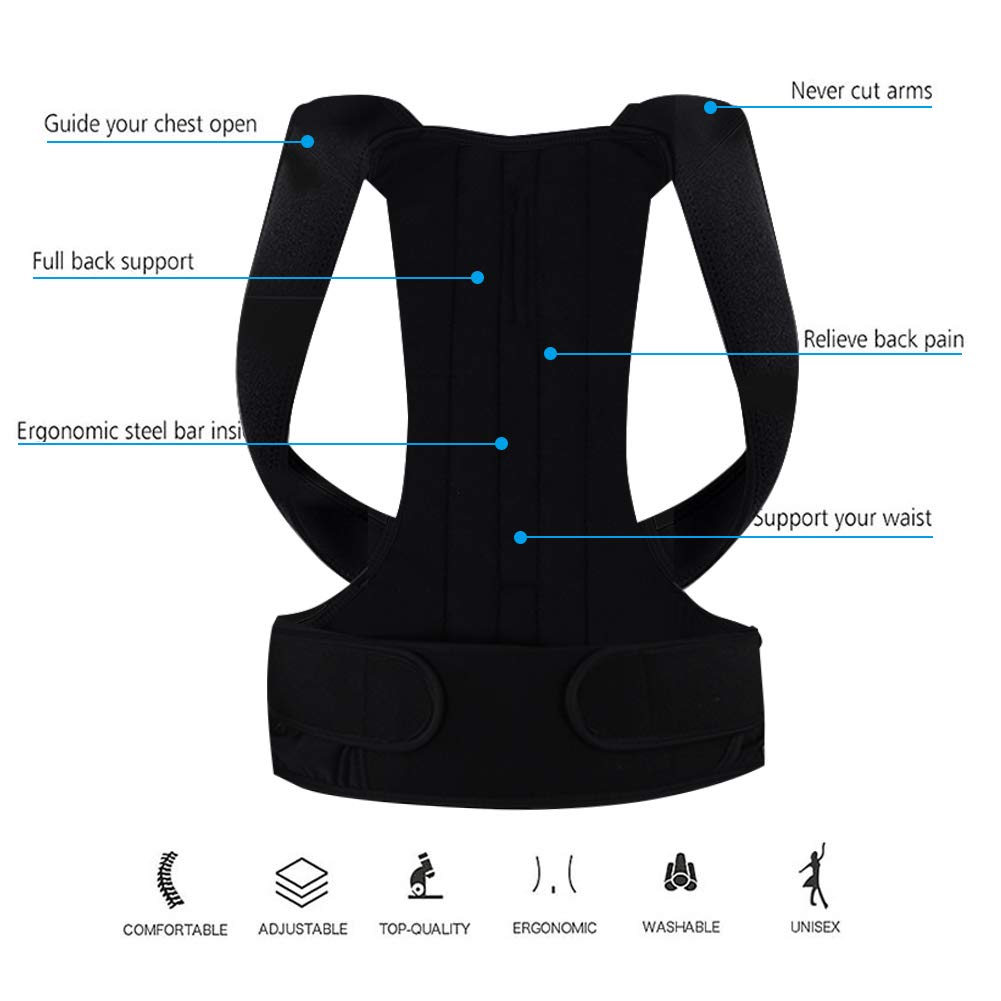 Posture Support Belt – Back & Shoulder Alignment Strap