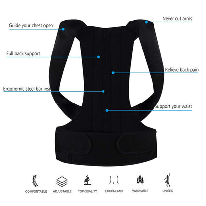 Posture Support Belt – Back & Shoulder Alignment Strap