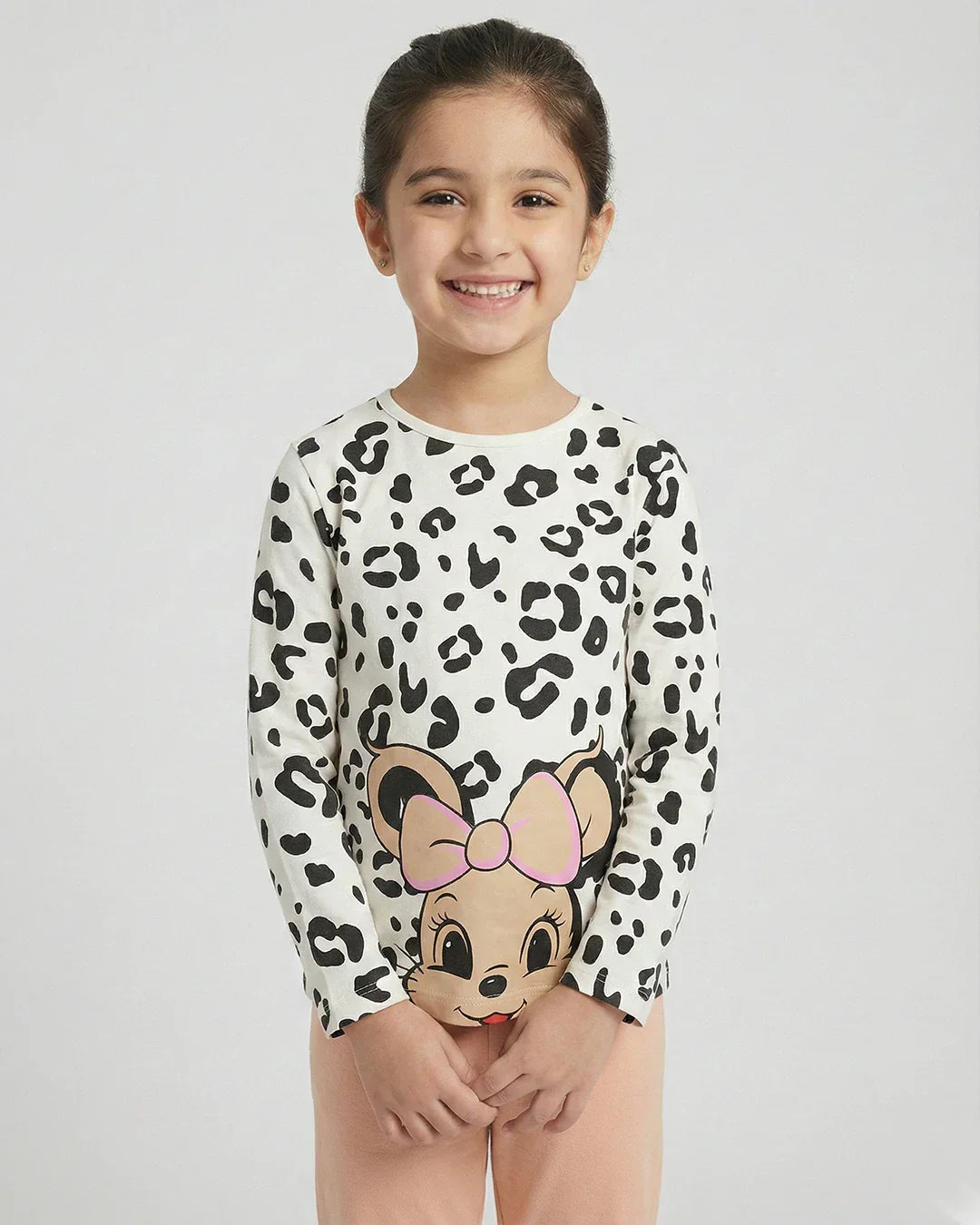 Girls Leopard Print Character Pajama Set