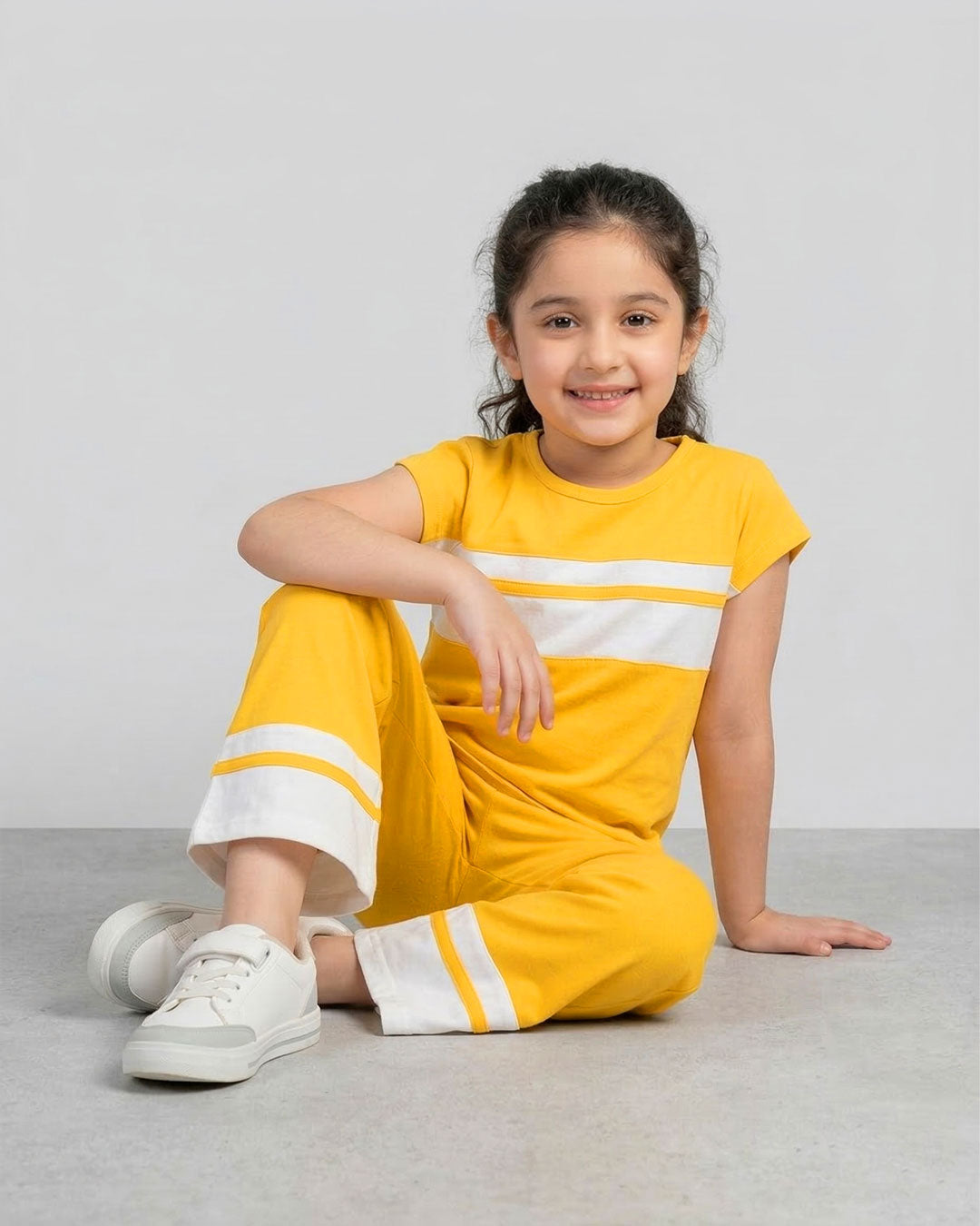 Girls Luxe Pajama Set – Yellow