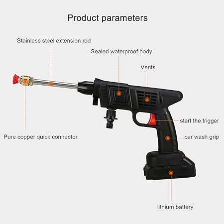 Portable Rechargeable Car Pressure Washer
