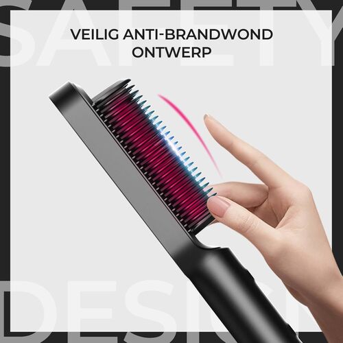 2-in-1 Hair Straightener Brush-909