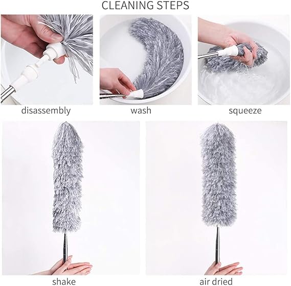 Telescopic Microfiber Fan Duster