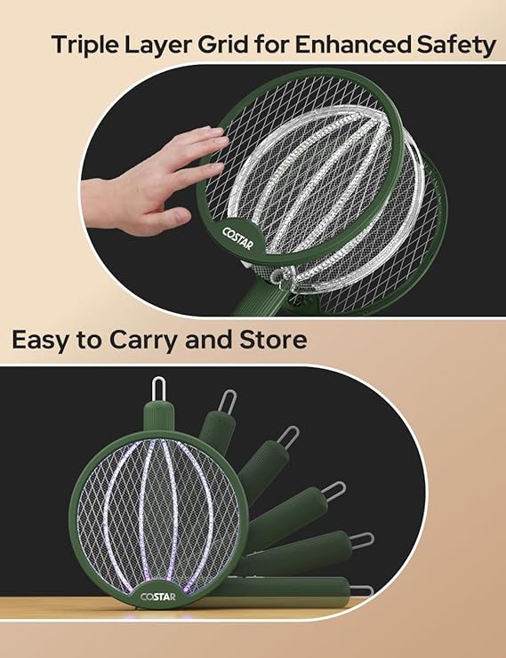 Folding Electric Mosquito Swatter