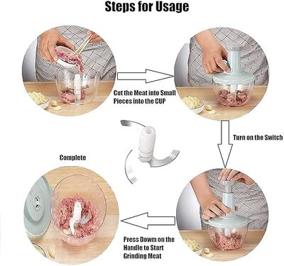 Manual 3-Blade Food Chopper