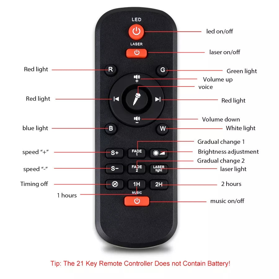 Galaxy Projector Light – Starry Sky with Bluetooth Music