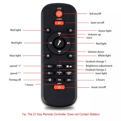 Galaxy Projector Light – Starry Sky with Bluetooth Music