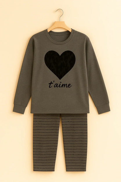 BLACK GRAY HEART