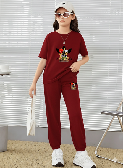 Adidas Printed Matching Set - T-Shirt and Pants