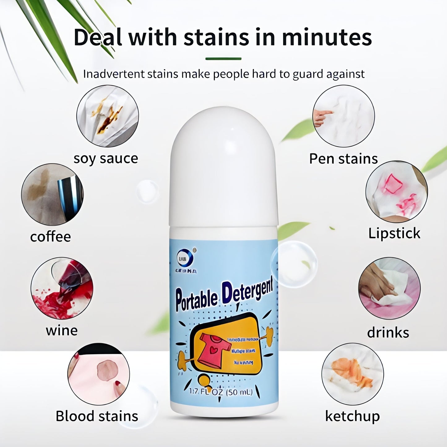 Portable Detergent Stain Remover Pen - 50ml