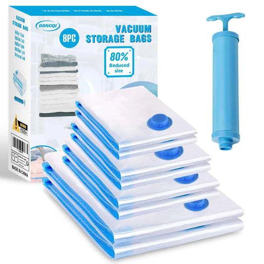 Vacuum Storage Bags Set with Pump