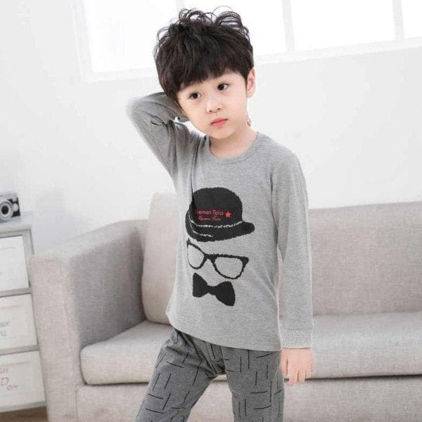 Little Detective Pajama Set – Grey