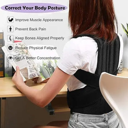 Posture Support Belt – Back & Shoulder Alignment Strap